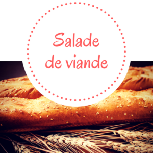 Sandwiche salade de viande